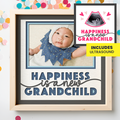 Happiness is a New Grandchild Layered SVG Picture Frame Project