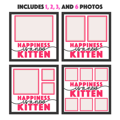 Happiness is a New Kitten Layered SVG Picture Frame Project