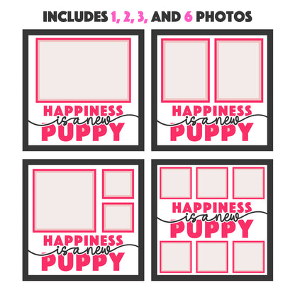Happiness is a New Puppy Layered SVG Picture Frame Project