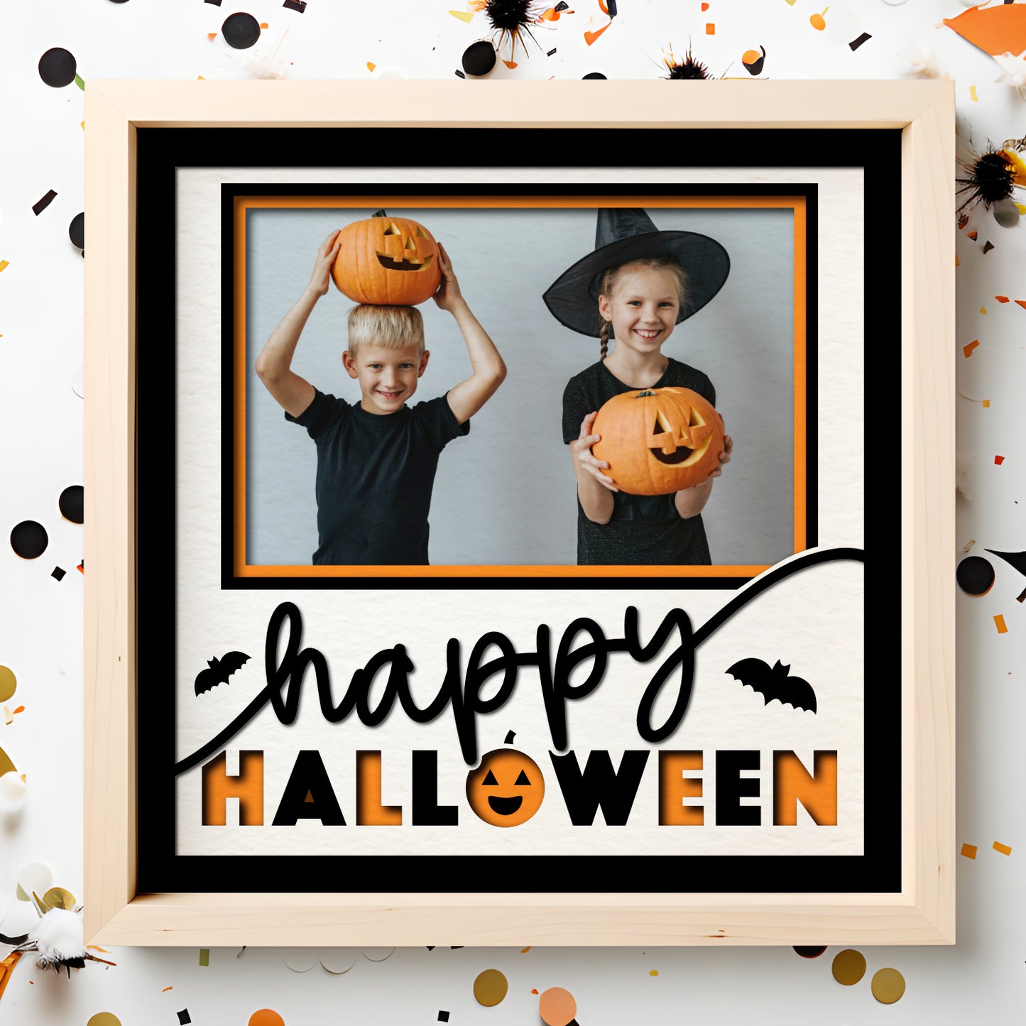 Happy Halloween Picture Frame Layered Shadow Box Project