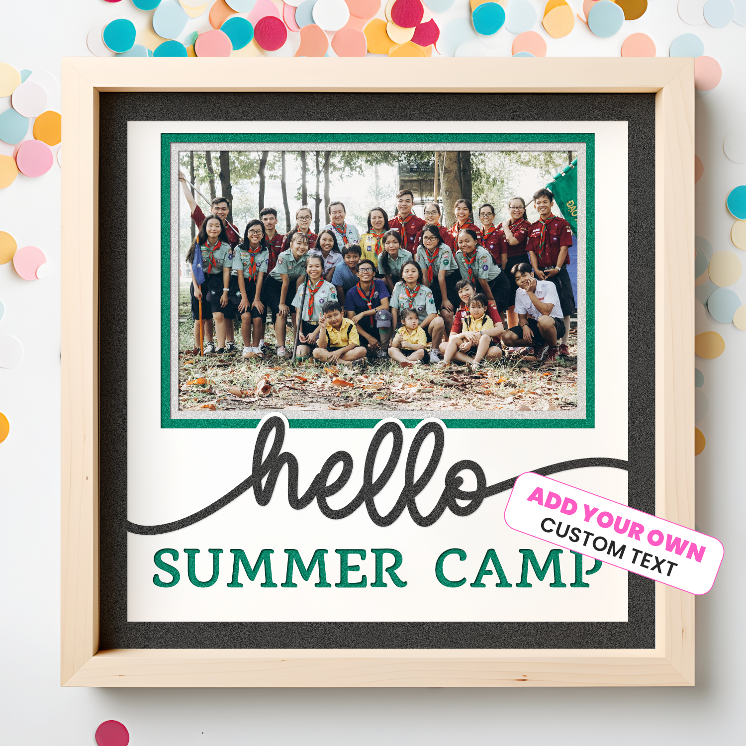 Hello Customizable Picture Frame Layered Shadow Box Project