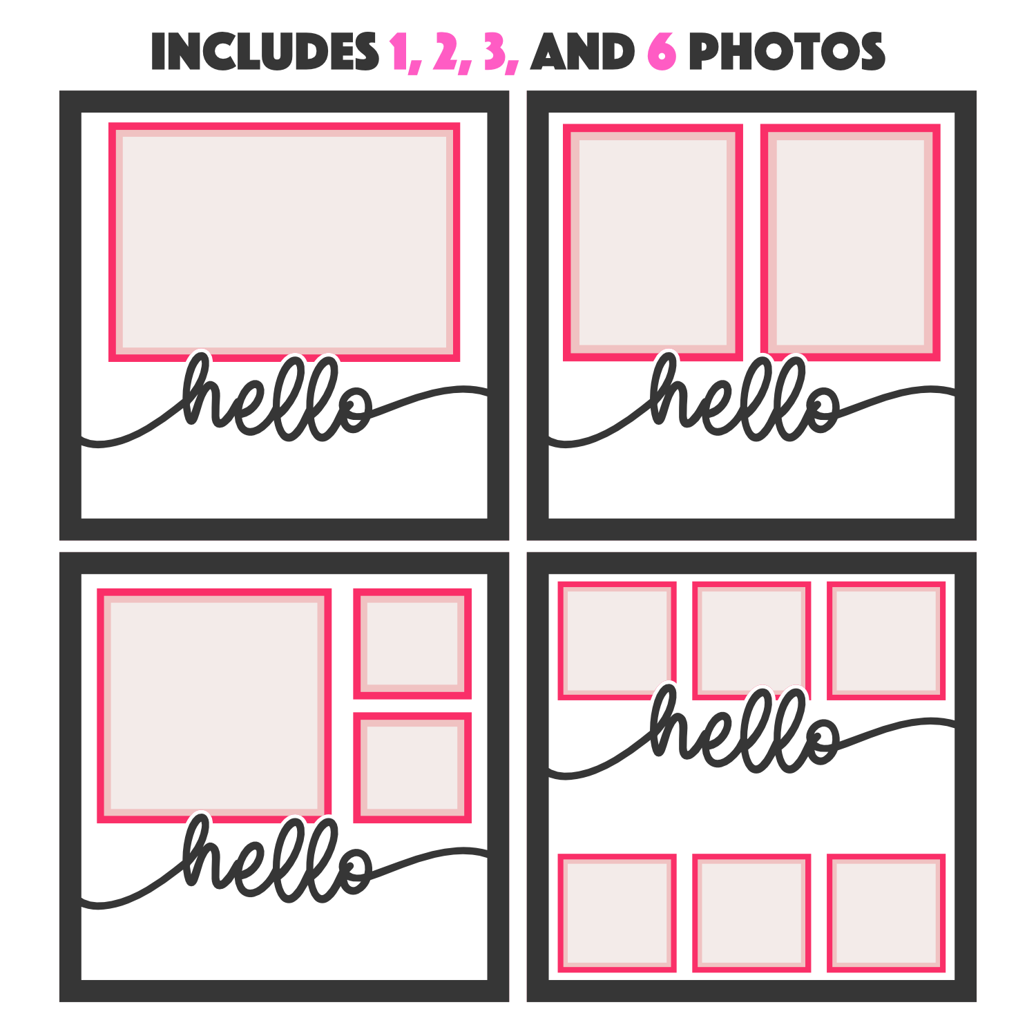 Hello Customizable Picture Frame Layered Shadow Box Project