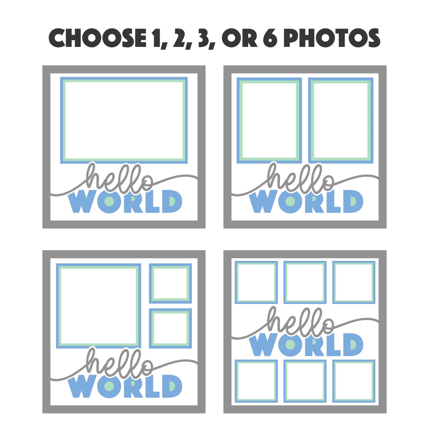 Hello World Baby Picture Frame Shadow Box Project