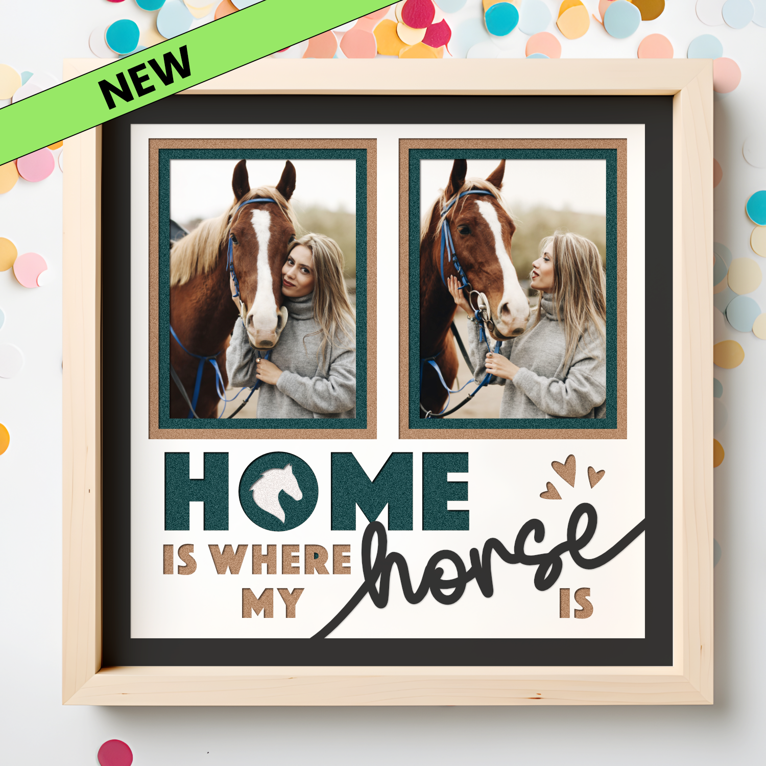 Home is Where my Horse is Picture Frame Layered Shadow Box Project