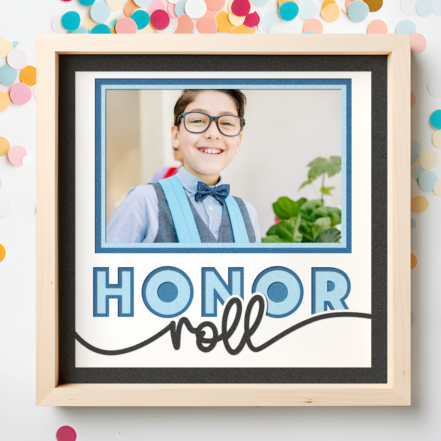Honor Roll Picture Frame Layered Shadow Box Project