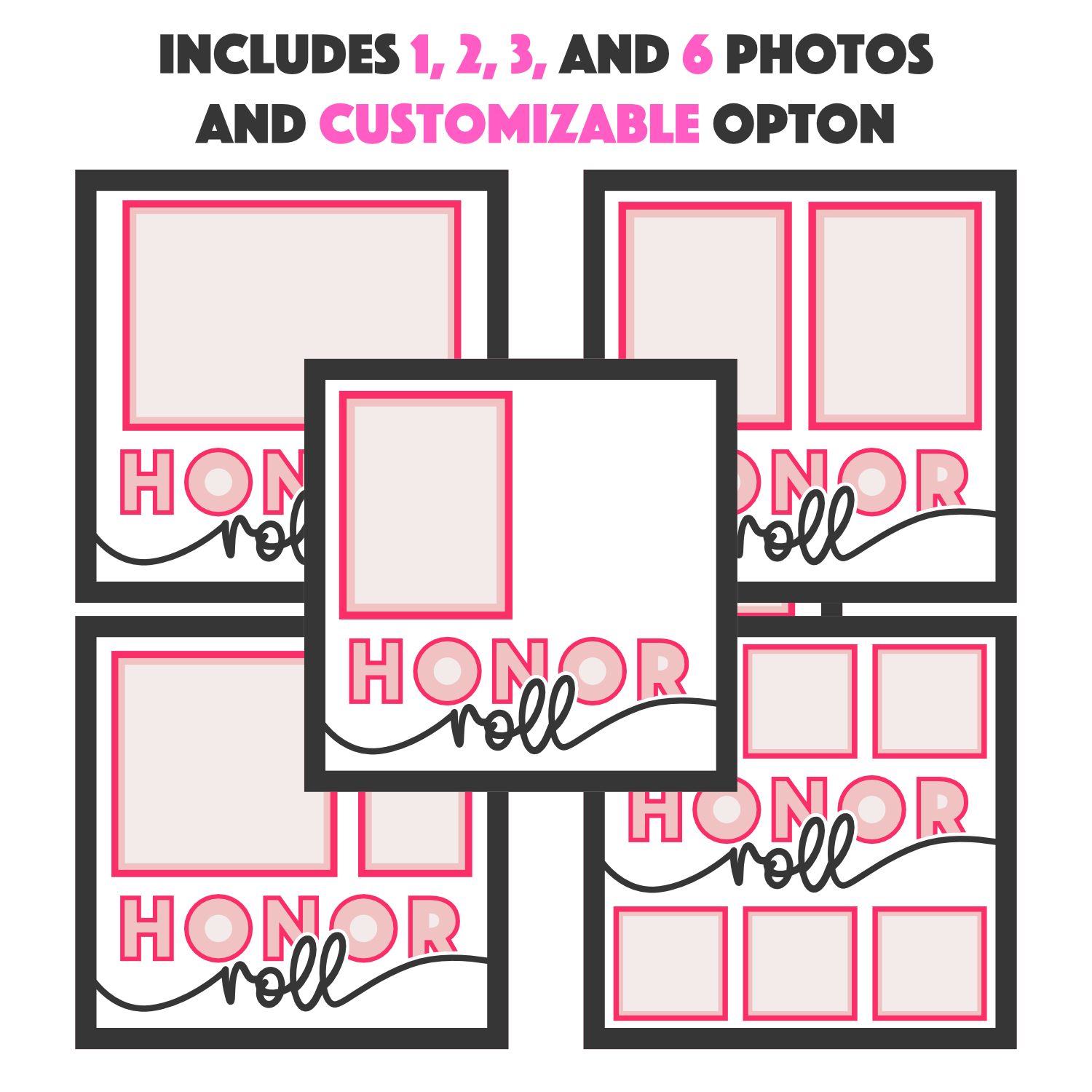Honor Roll Picture Frame Layered Shadow Box Project