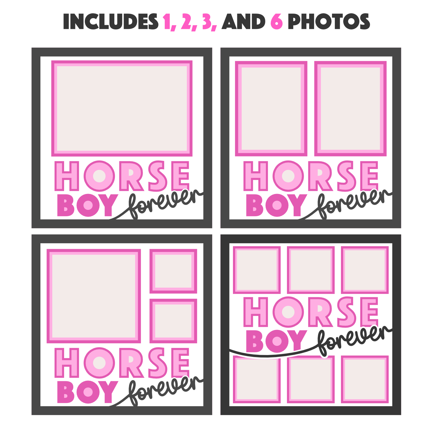Horse Boy Forever Picture Frame Layered Shadow Box Project