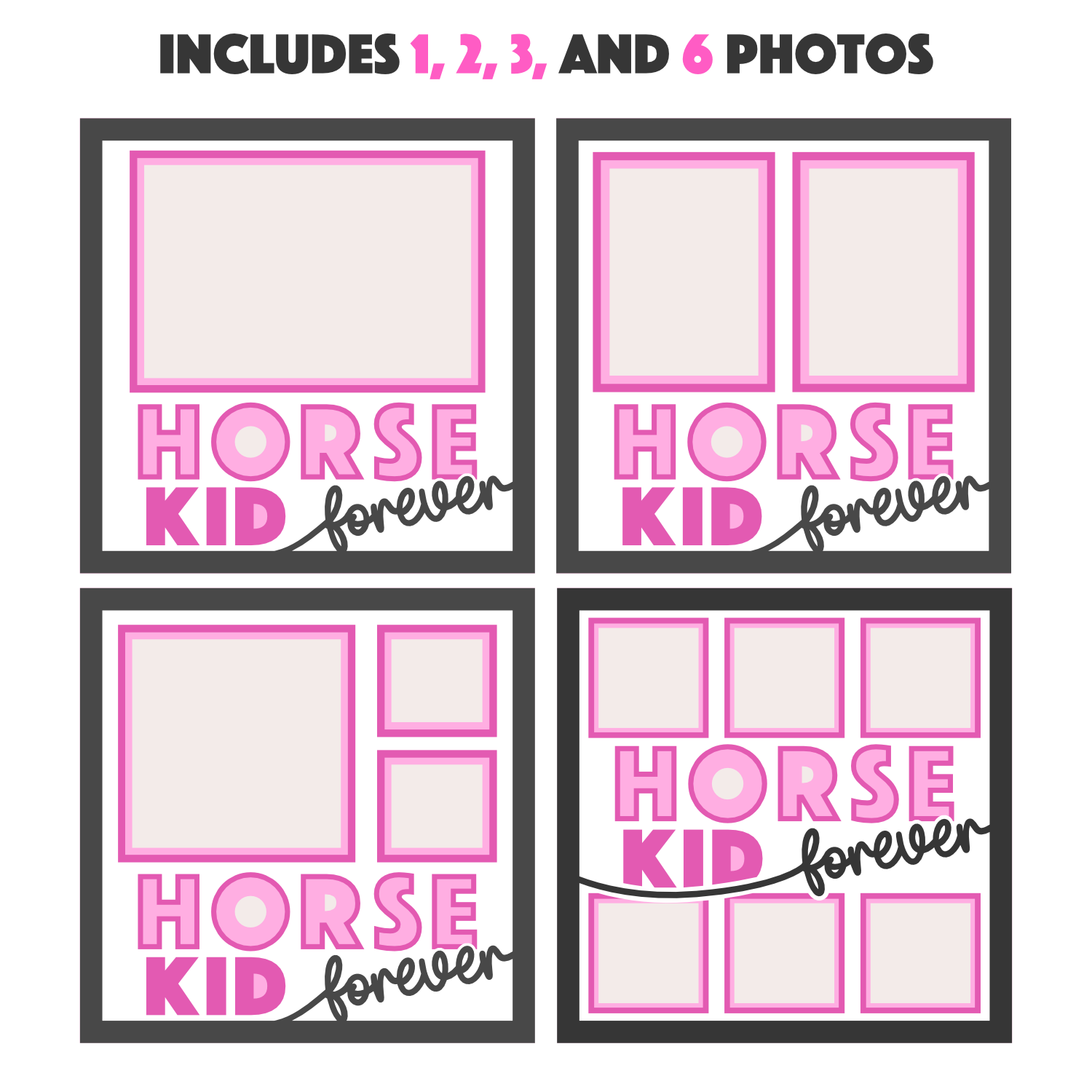 Horse Kid Forever Picture Frame Layered Shadow Box Project