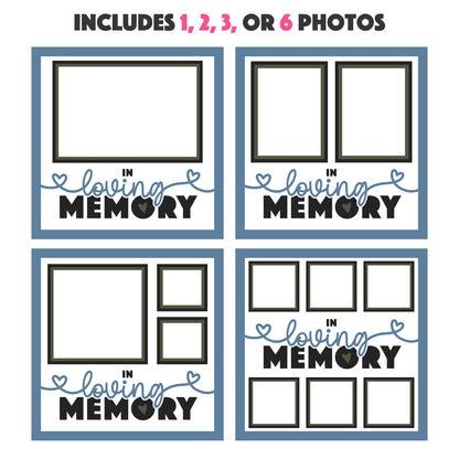 In Loving Memory Memorial Picture Frame Layered Shadow Box Project