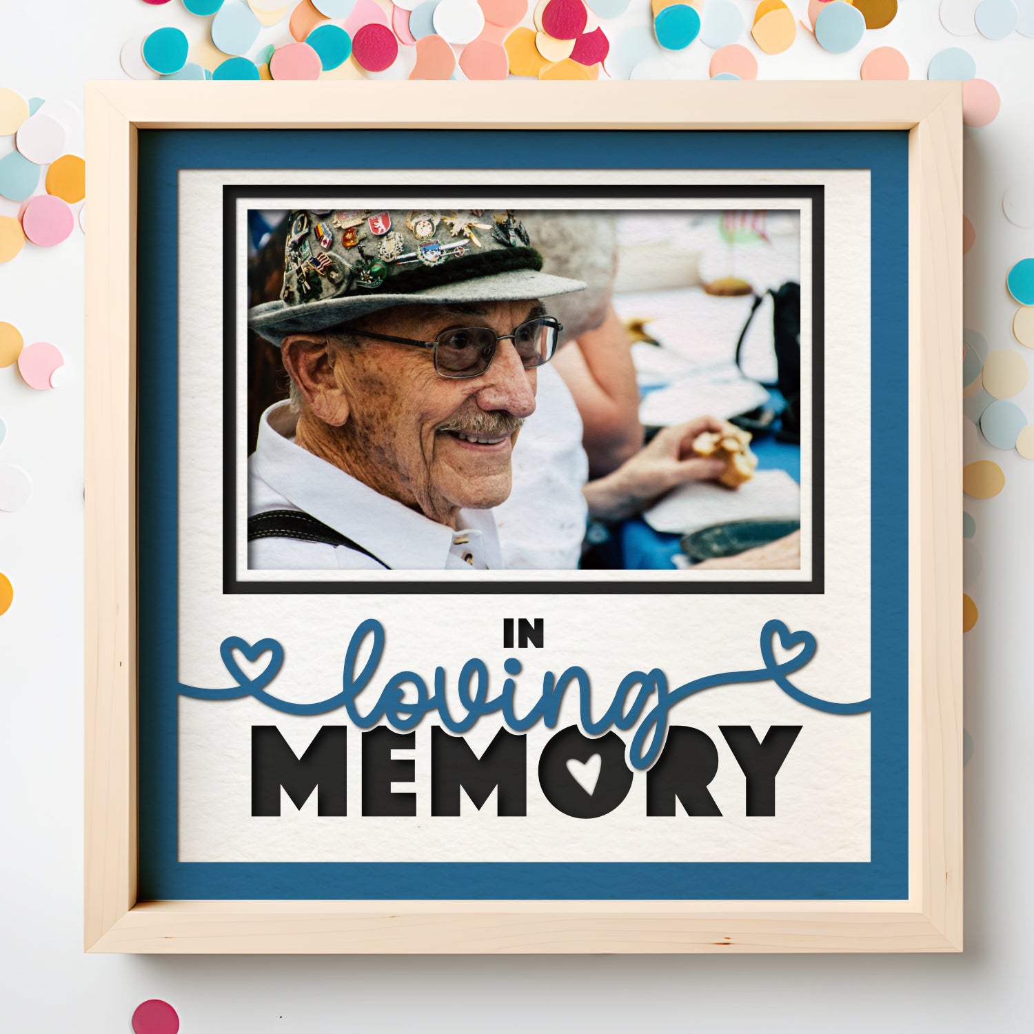 In Loving Memory Memorial Picture Frame Layered Shadow Box Project ...