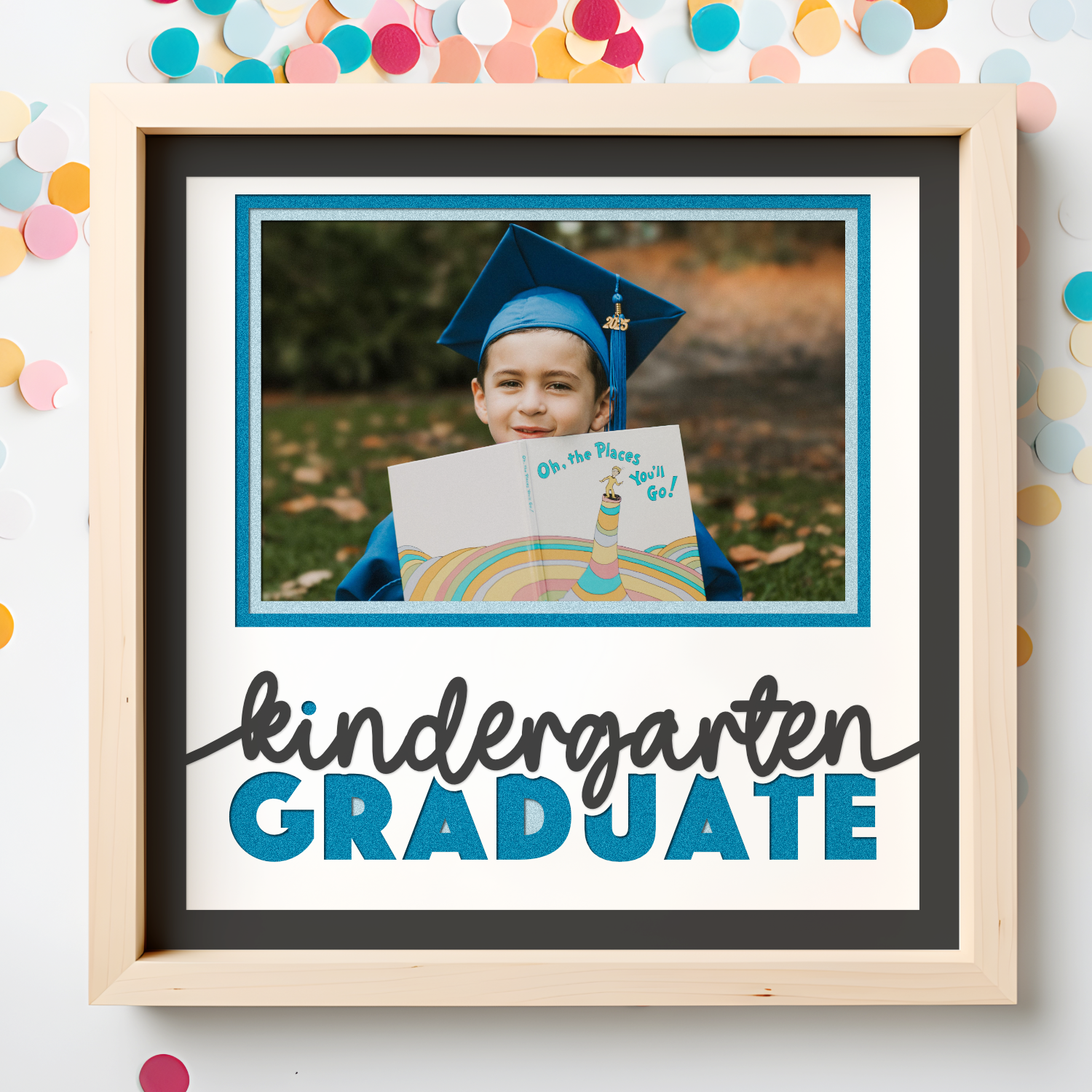 Kindergarten Graduate Picture Frame Layered Shadow Box Project