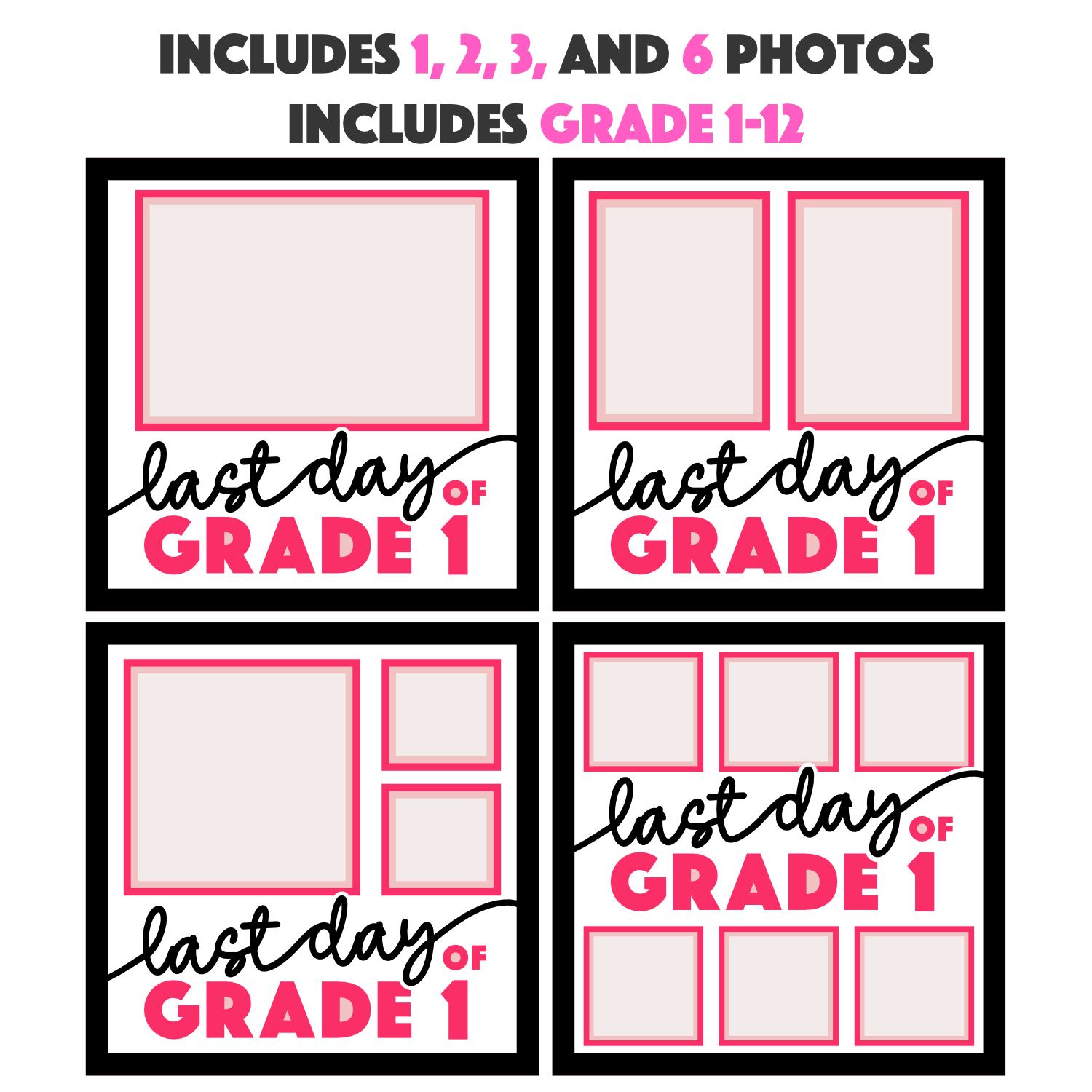 Last Day of Grade x Picture Frame Layered Shadow Box Project