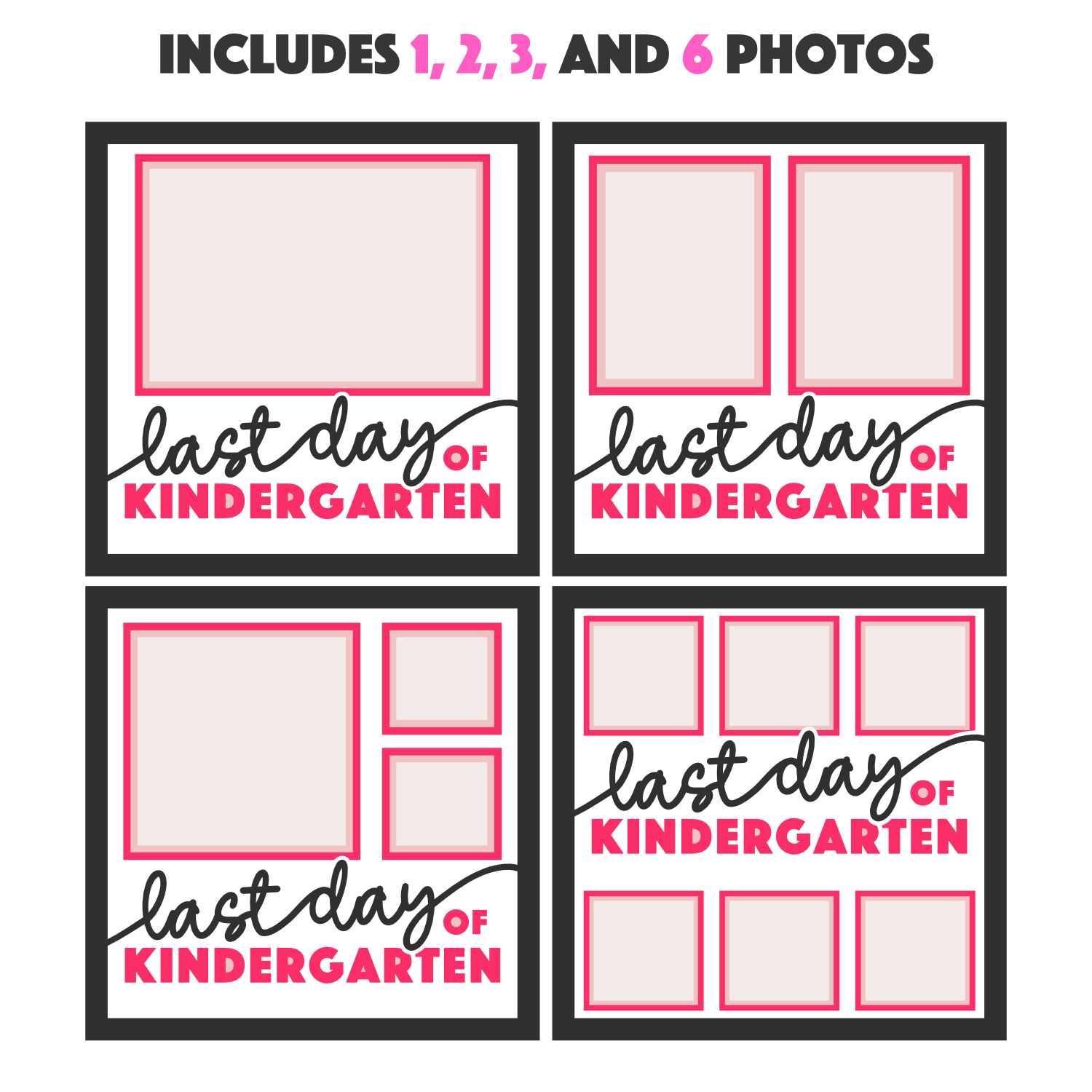 Last Day of Kindergarten Picture Frame Layered Shadow Box Project