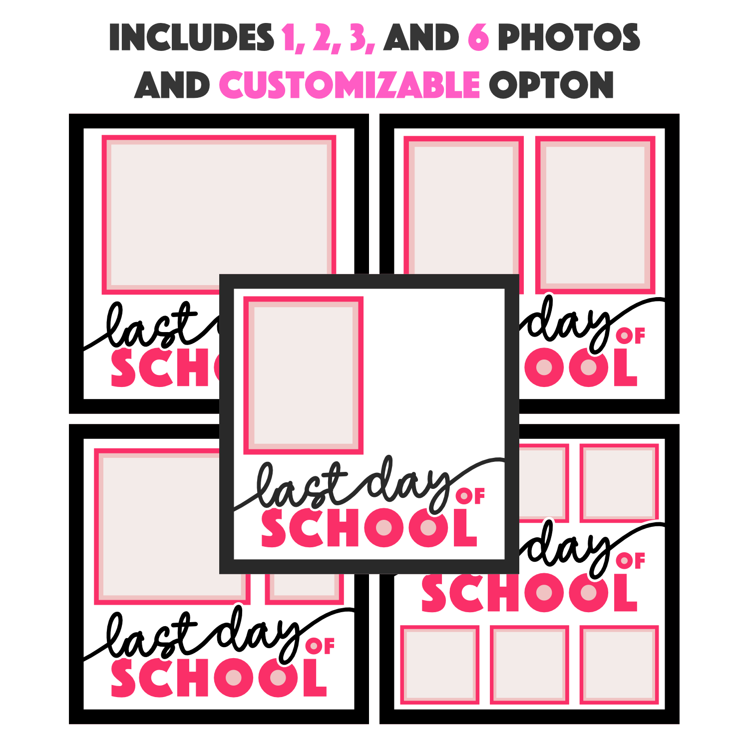 Last Day of School Picture Frame Layered Shadow Box Project
