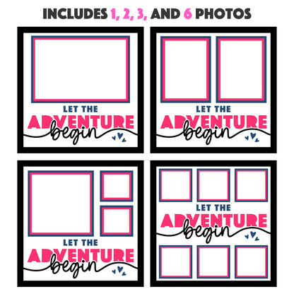 Let the Adventure Begin Wedding Layered Shadow Box Project