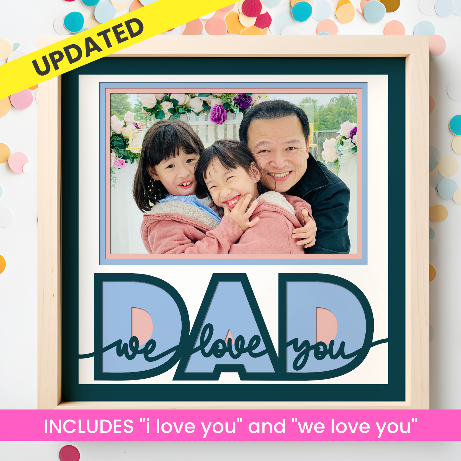 Love You Dad Picture Frame Shadow Box Project