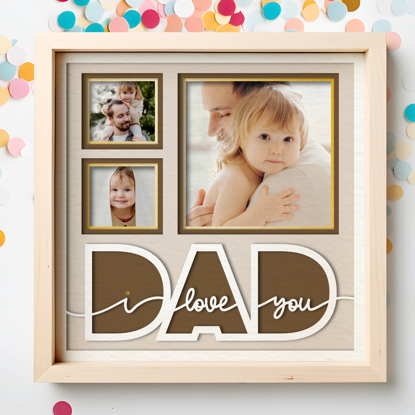 Love You Dad Picture Frame Shadow Box Project