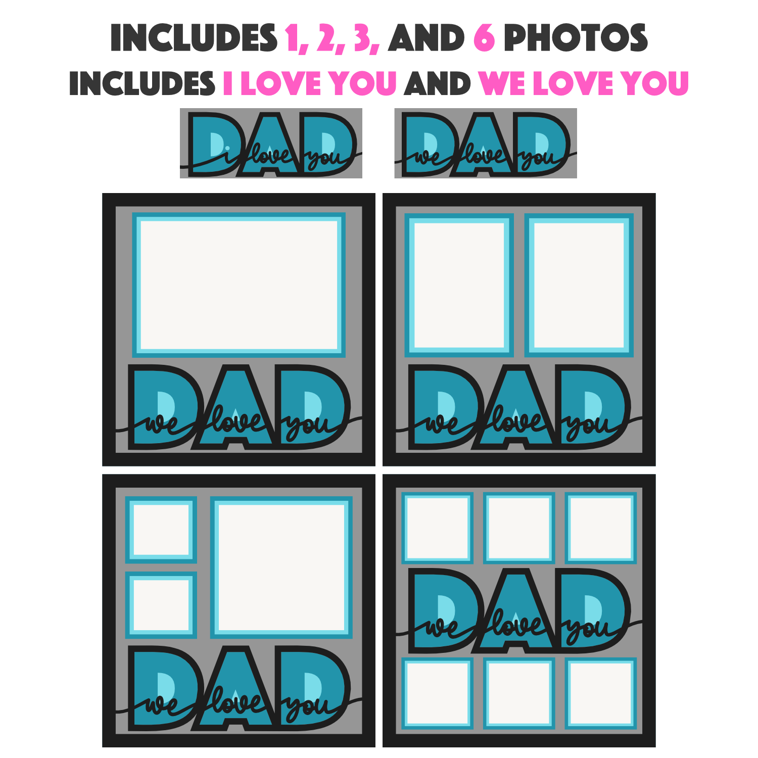Love You Dad Picture Frame Shadow Box Project