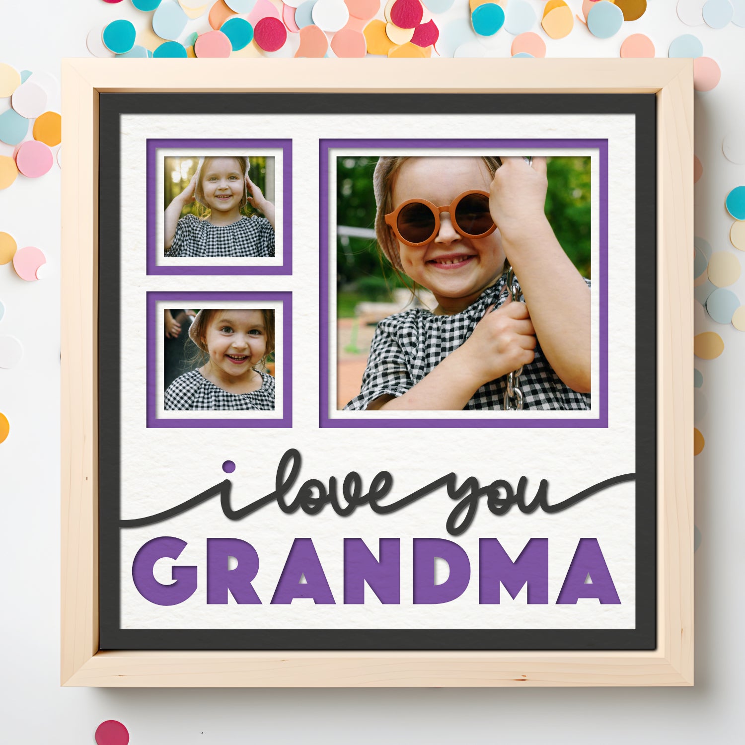 Love You Grandma Picture Frame Shadow Box Project