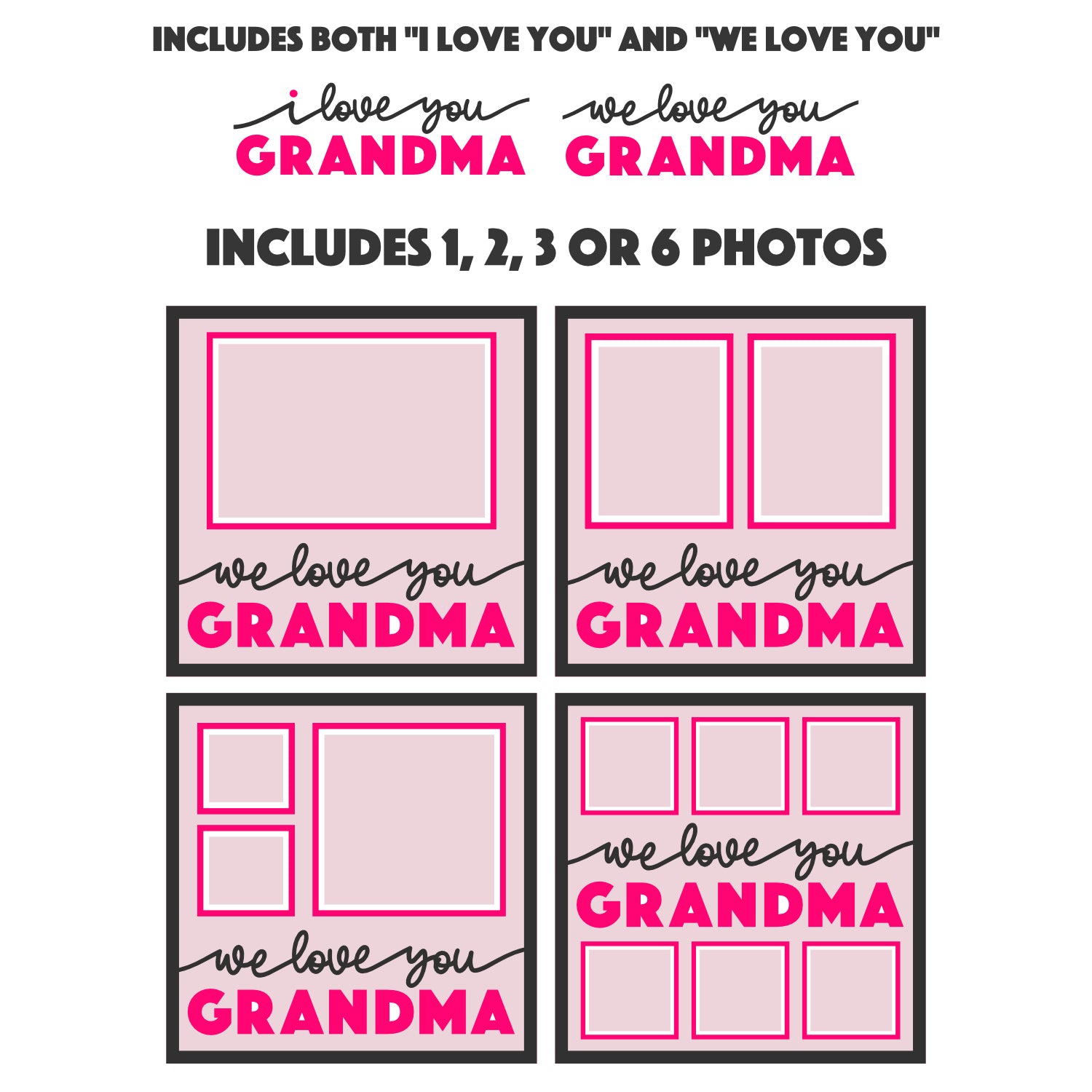 Love You Grandma Picture Frame Shadow Box Project