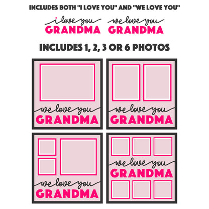 Love You Grandma Picture Frame Shadow Box Project