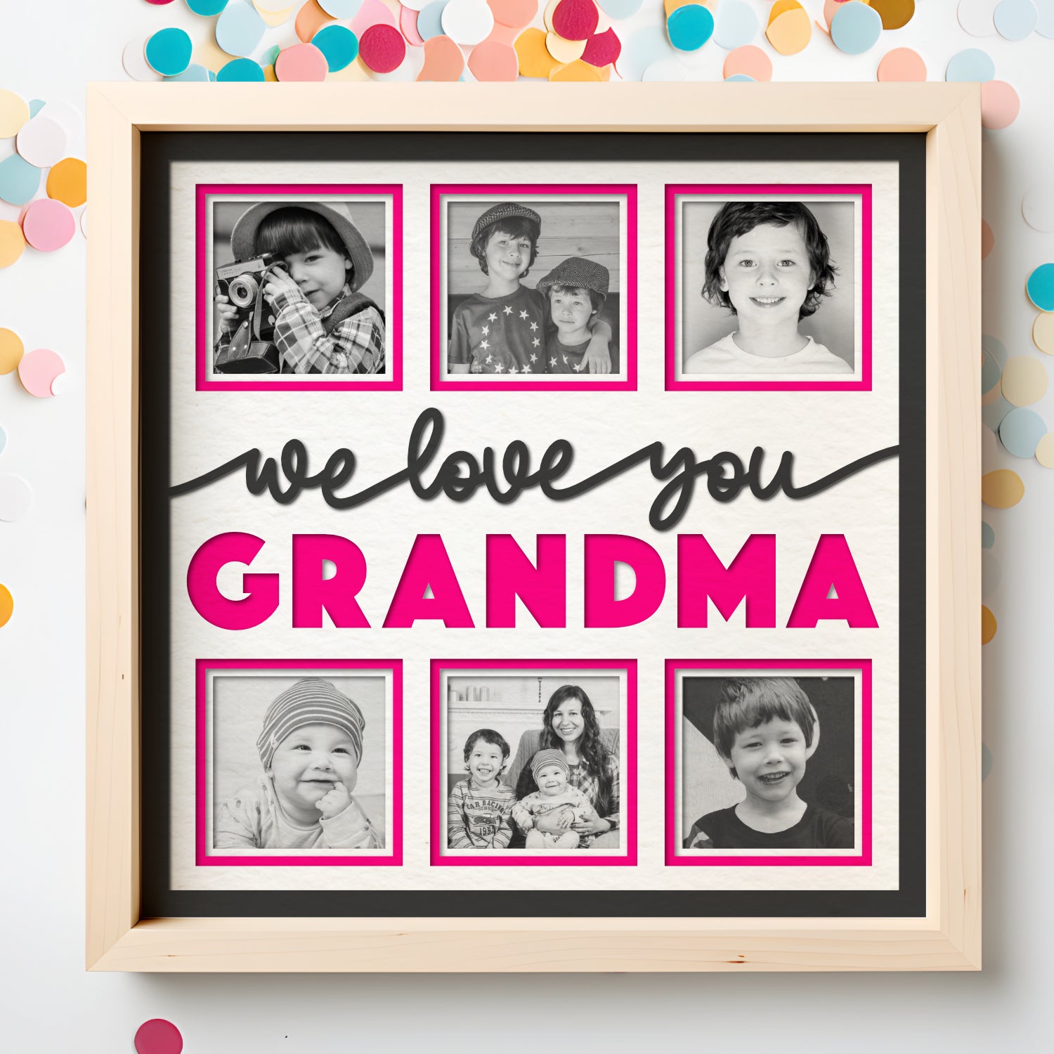 Love You Grandma Picture Frame Shadow Box Project