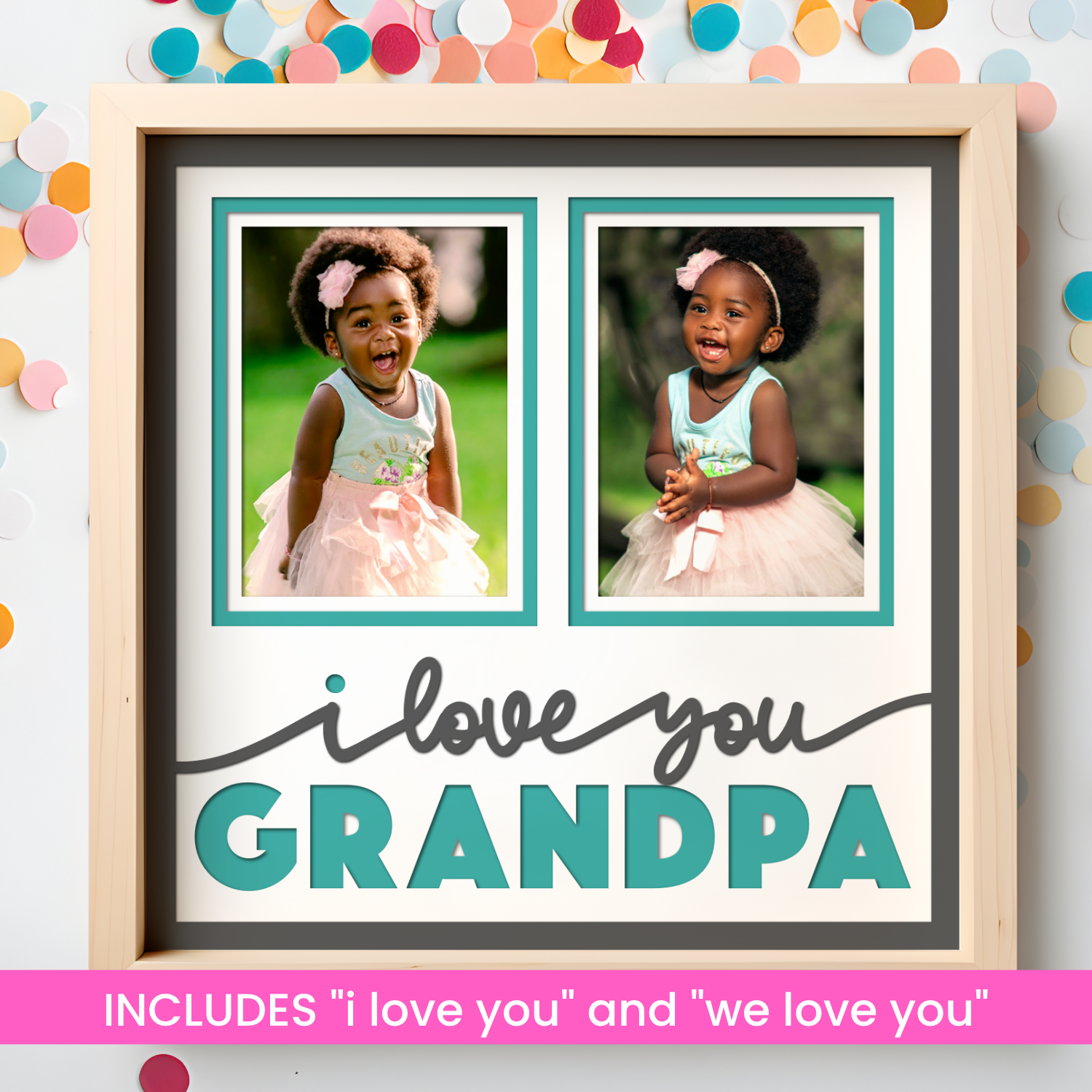 Love You Grandpa Picture Frame Shadow Box Project