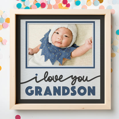 Love You Grandson(s) Layered SVG Picture Frame Project