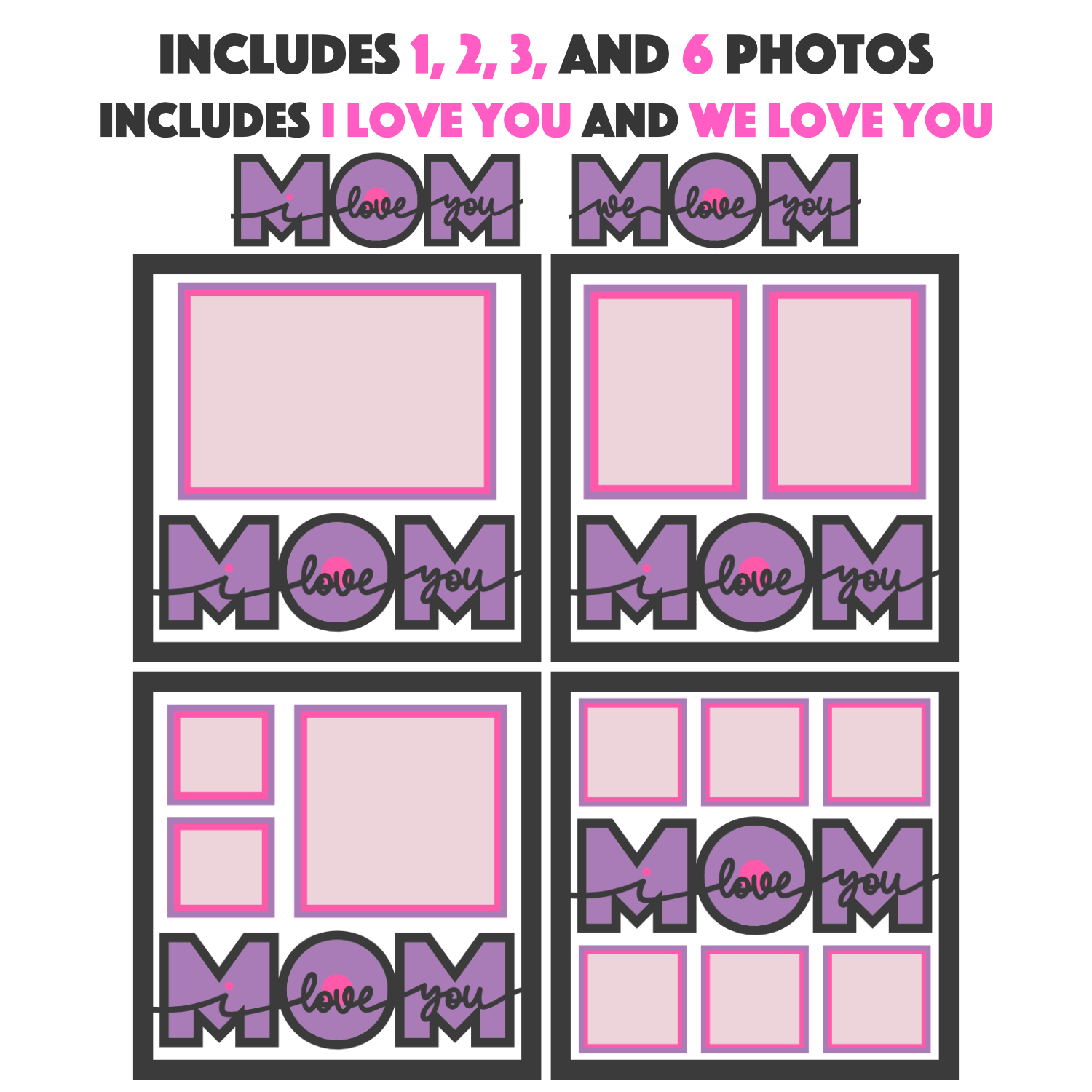 Love You Mom Picture Frame Shadow Box Project