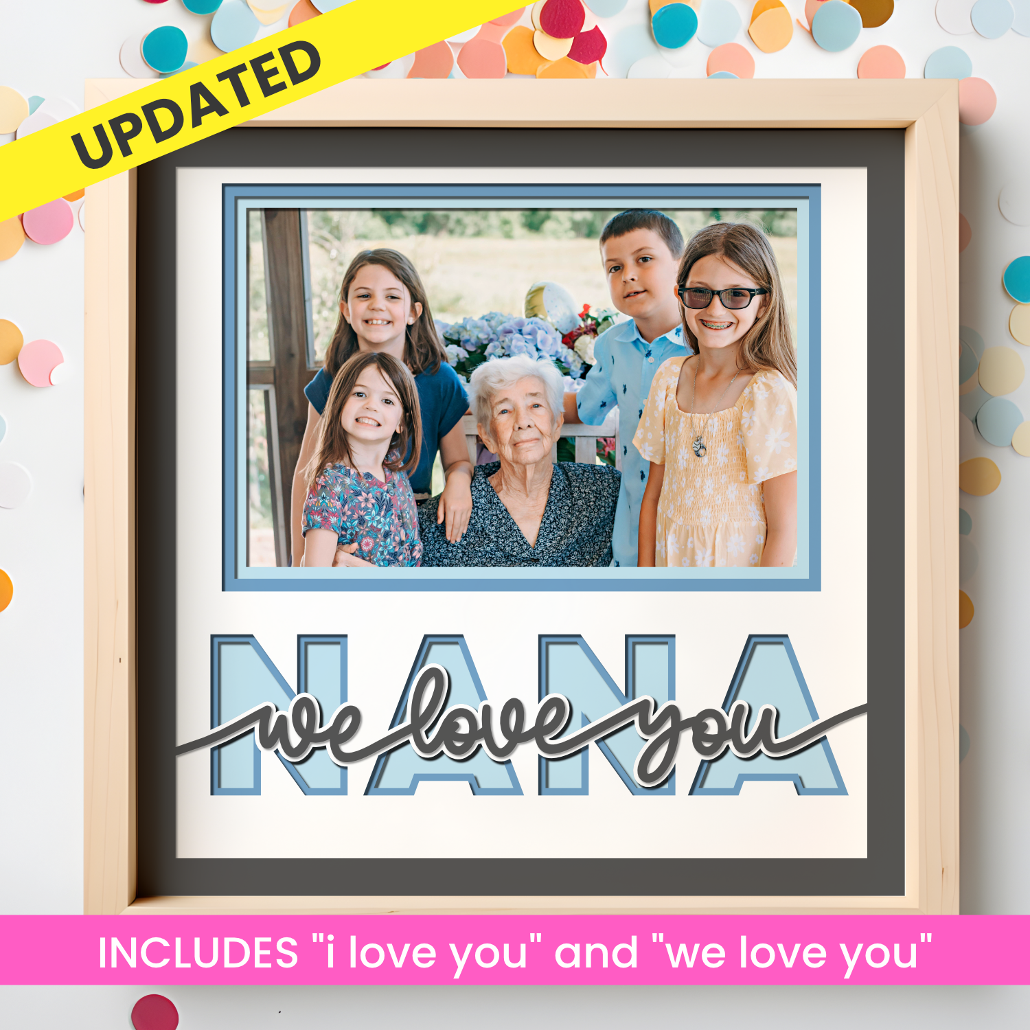 Love You Nana Picture Frame Shadow Box Project