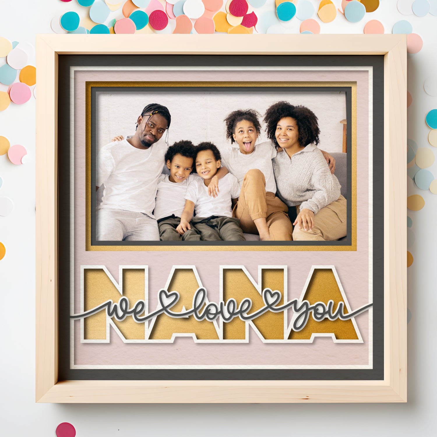 Love You Nana Picture Frame Shadow Box Project