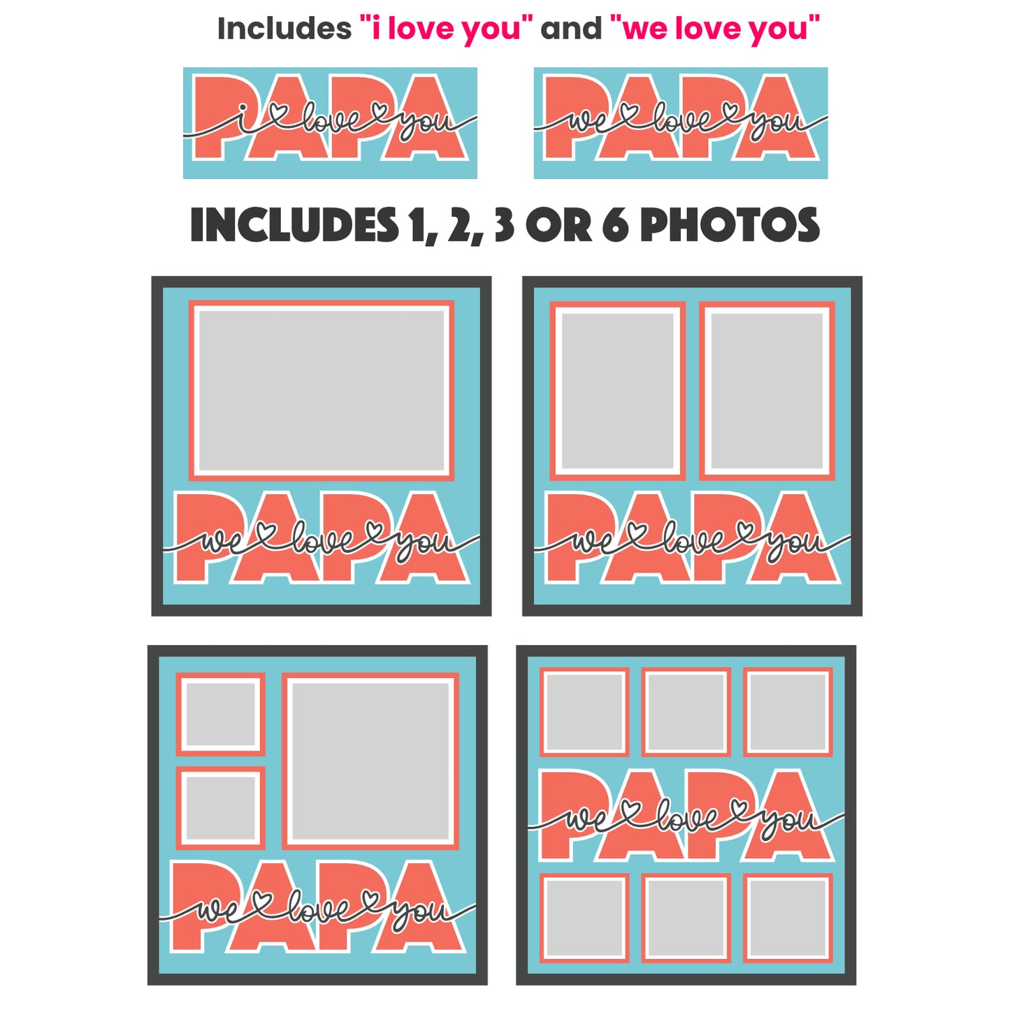 Love You Papa Picture Frame Shadow Box Project