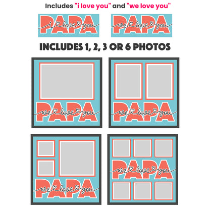 Love You Papa Picture Frame Shadow Box Project