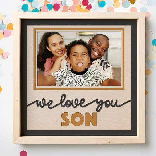 Love You Son(s) Layered SVG Picture Frame Project