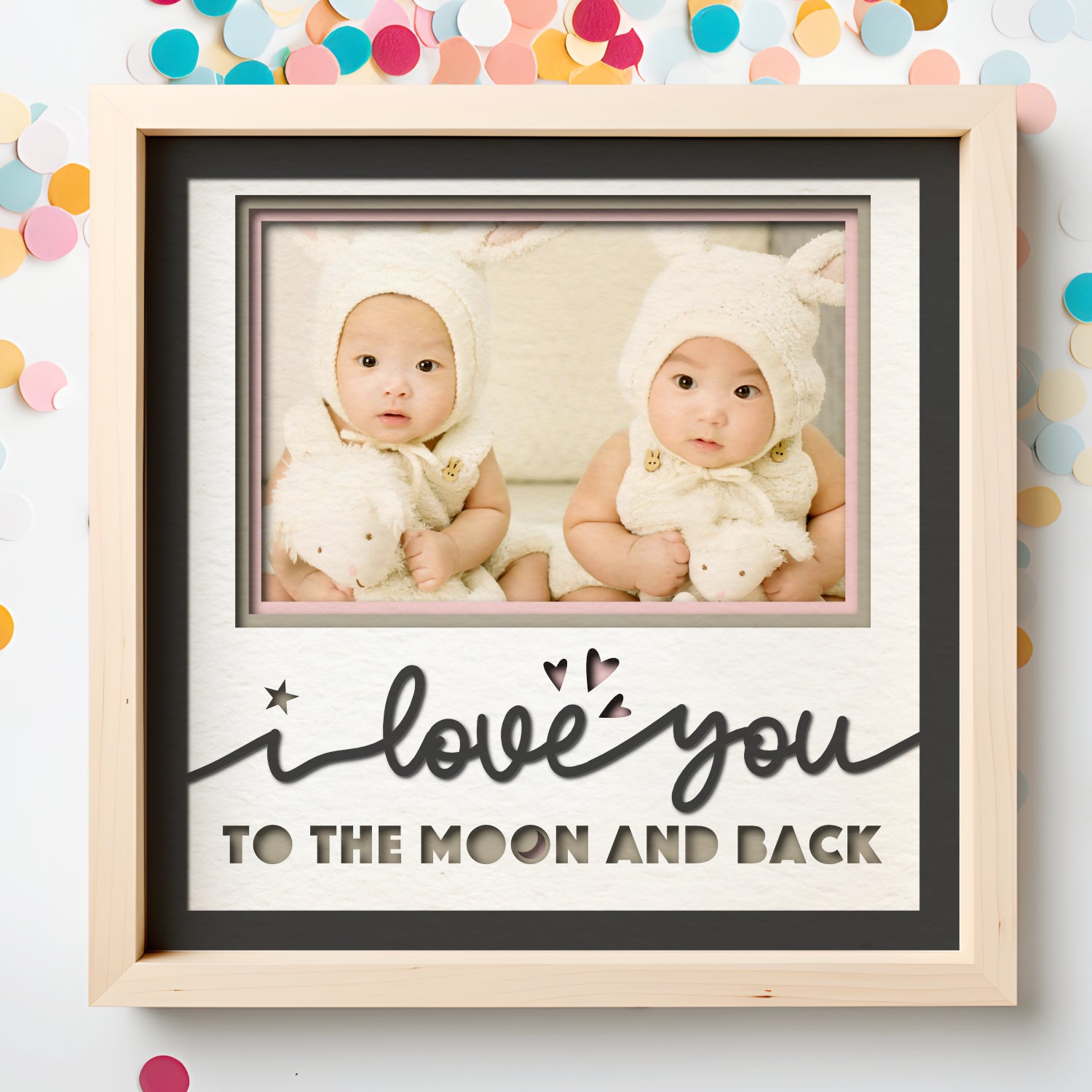 Love You to the Moon and Back Picture Frame Shadow Box Project