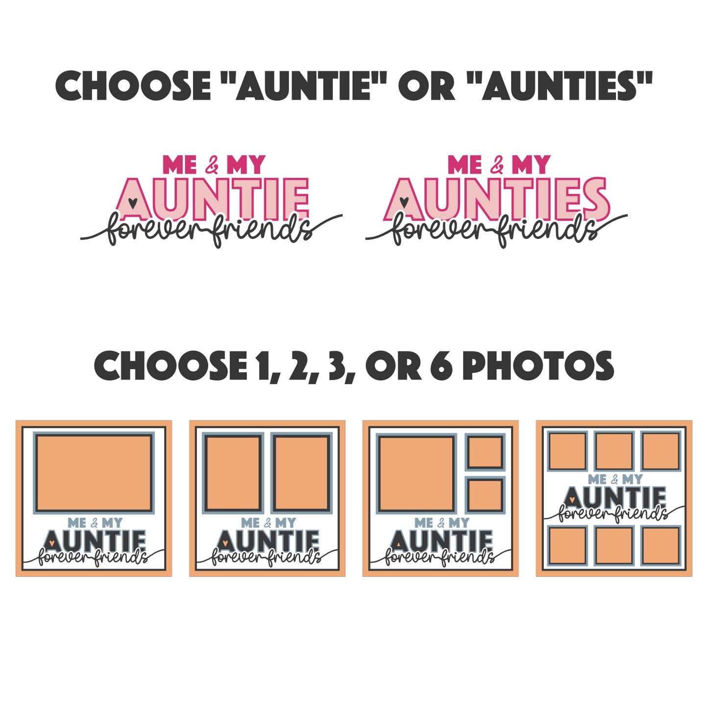 Me and My Auntie Picture Frame Shadow Box Project