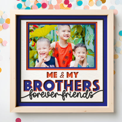Me and My Brother(s) Picture Frame Layered Shadow Box Project