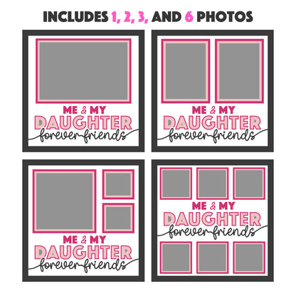 Me and My Daughter(s) Layered SVG Picture Frame Project