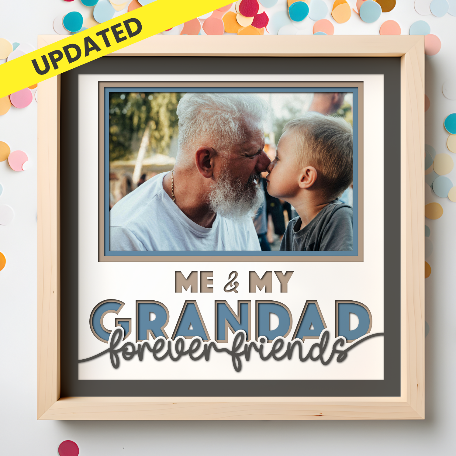 Me and My Grandad Picture Frame Shadow Box Project
