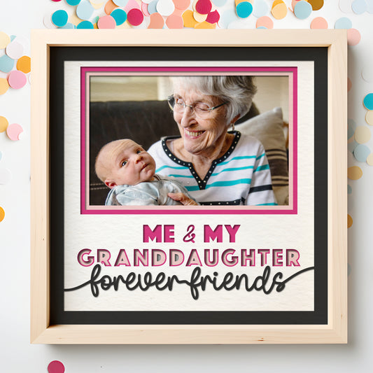 Me and My Granddaughter(s) Layered SVG Picture Frame Project
