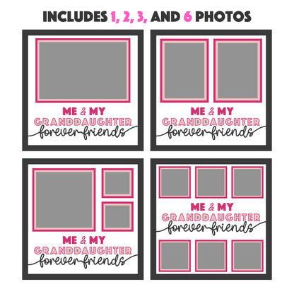 Me and My Granddaughter(s) Layered SVG Picture Frame Project