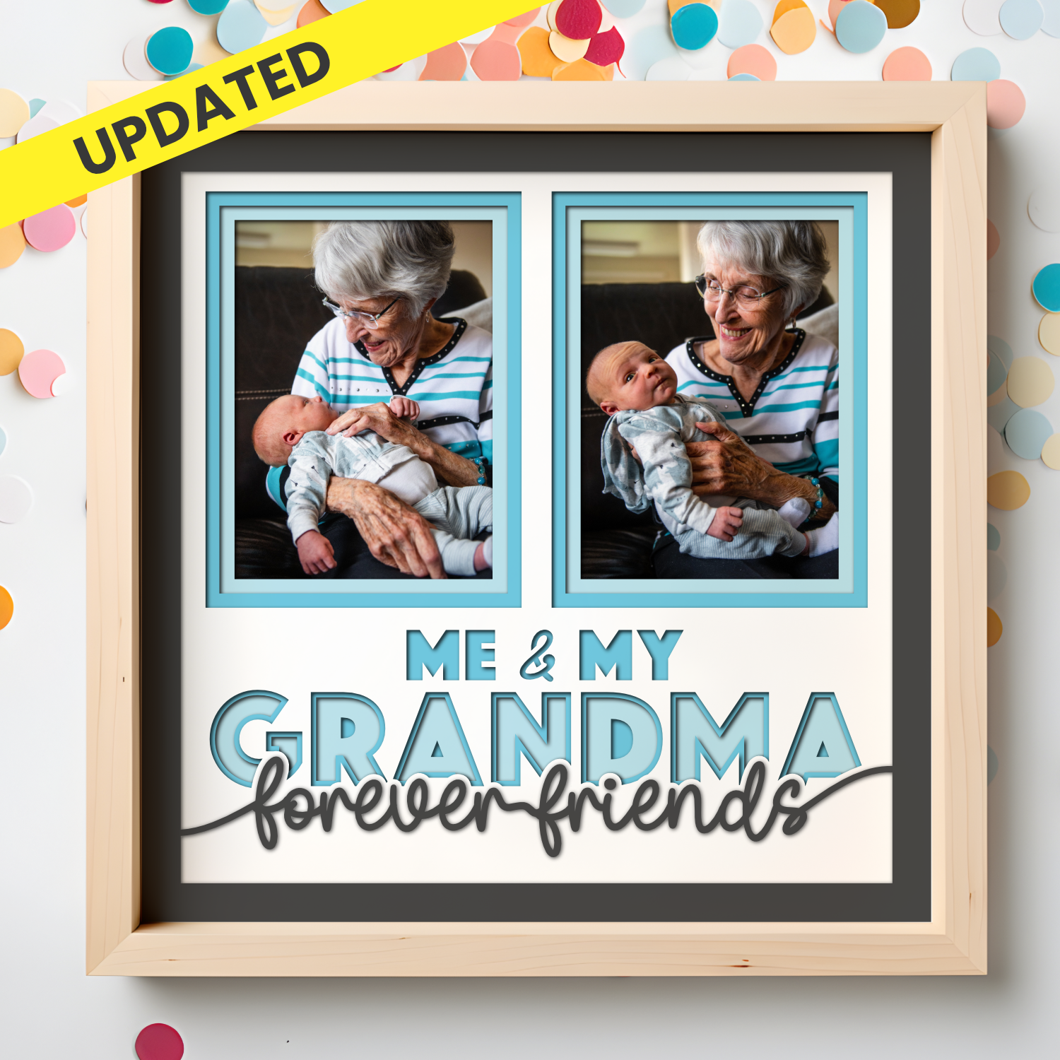 Me and My Grandma Picture Frame Shadow Box Project