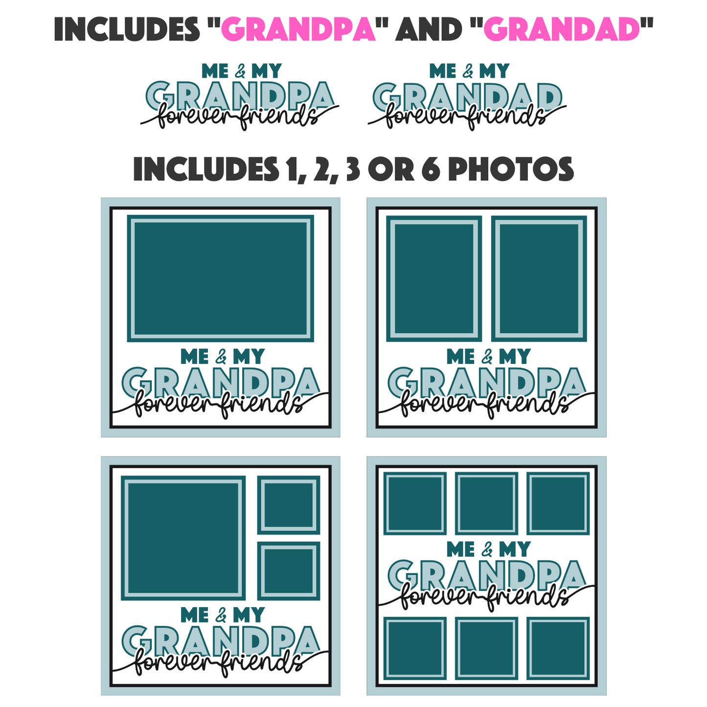 Me and My Grandpa Picture Frame Shadow Box Project