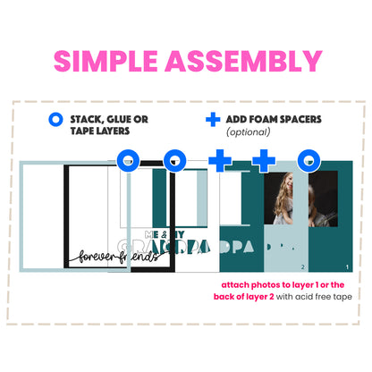 Me and My Grandpa Picture Frame Shadow Box Project