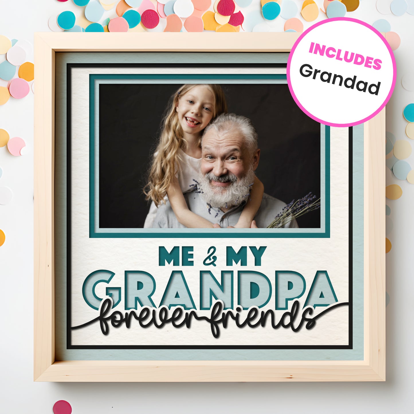 Me and My Grandpa Picture Frame Shadow Box Project