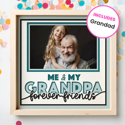 Me and My Grandpa Picture Frame Shadow Box Project