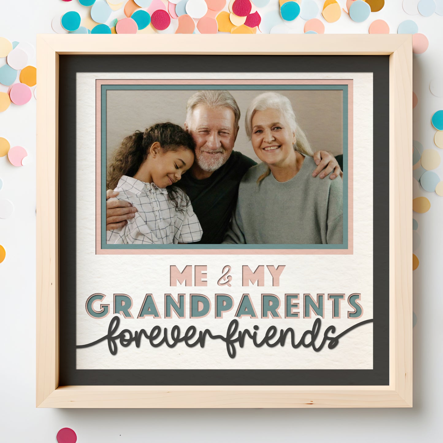 Me and My Grandparents Layered SVG Picture Frame Project