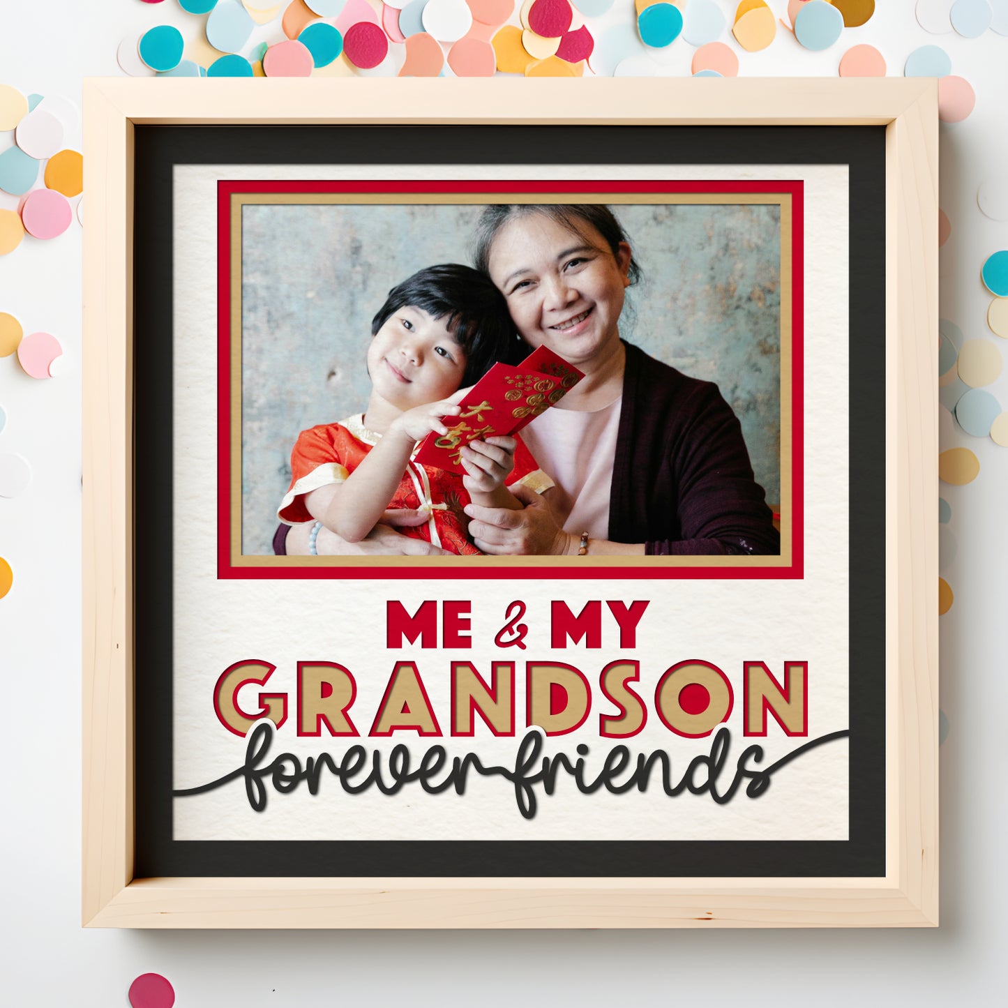 Me and My Grandson(s) Layered SVG Picture Frame Project