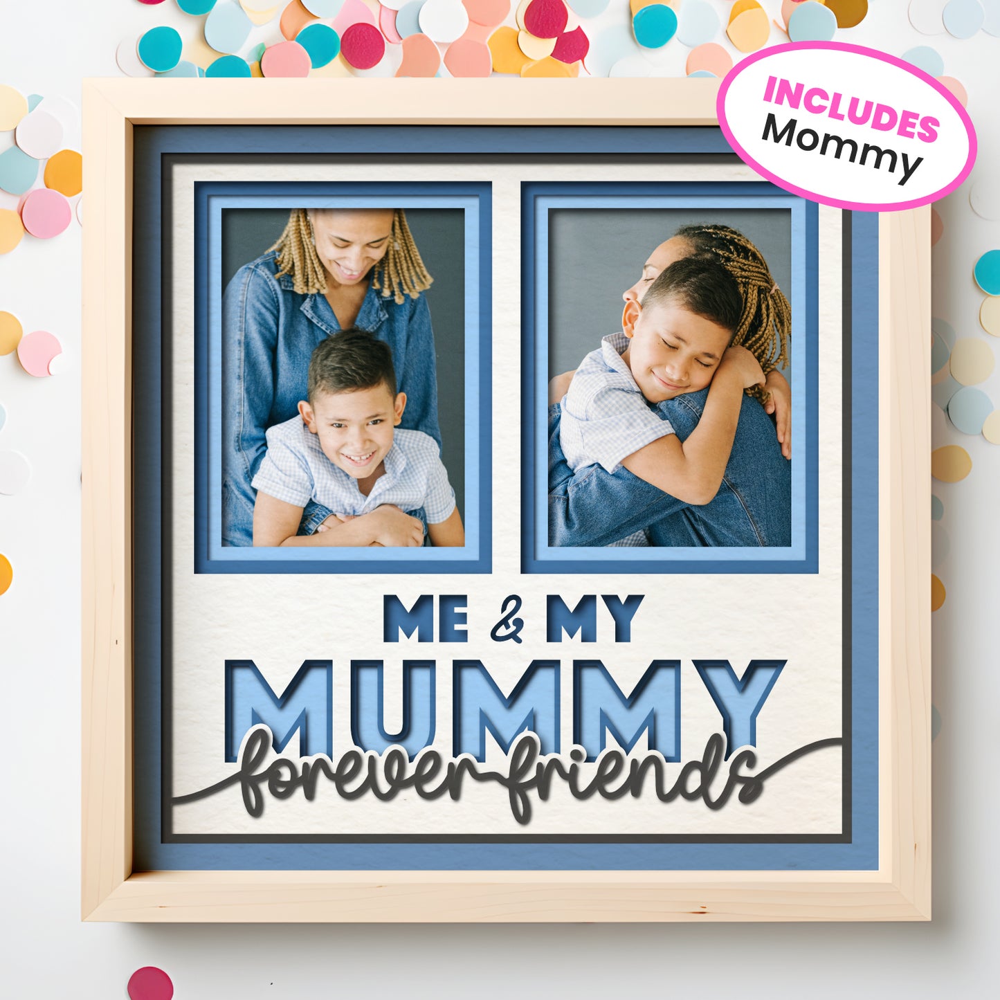 Me and My Mommy Picture Frame Shadow Box Project (includes Mummy)