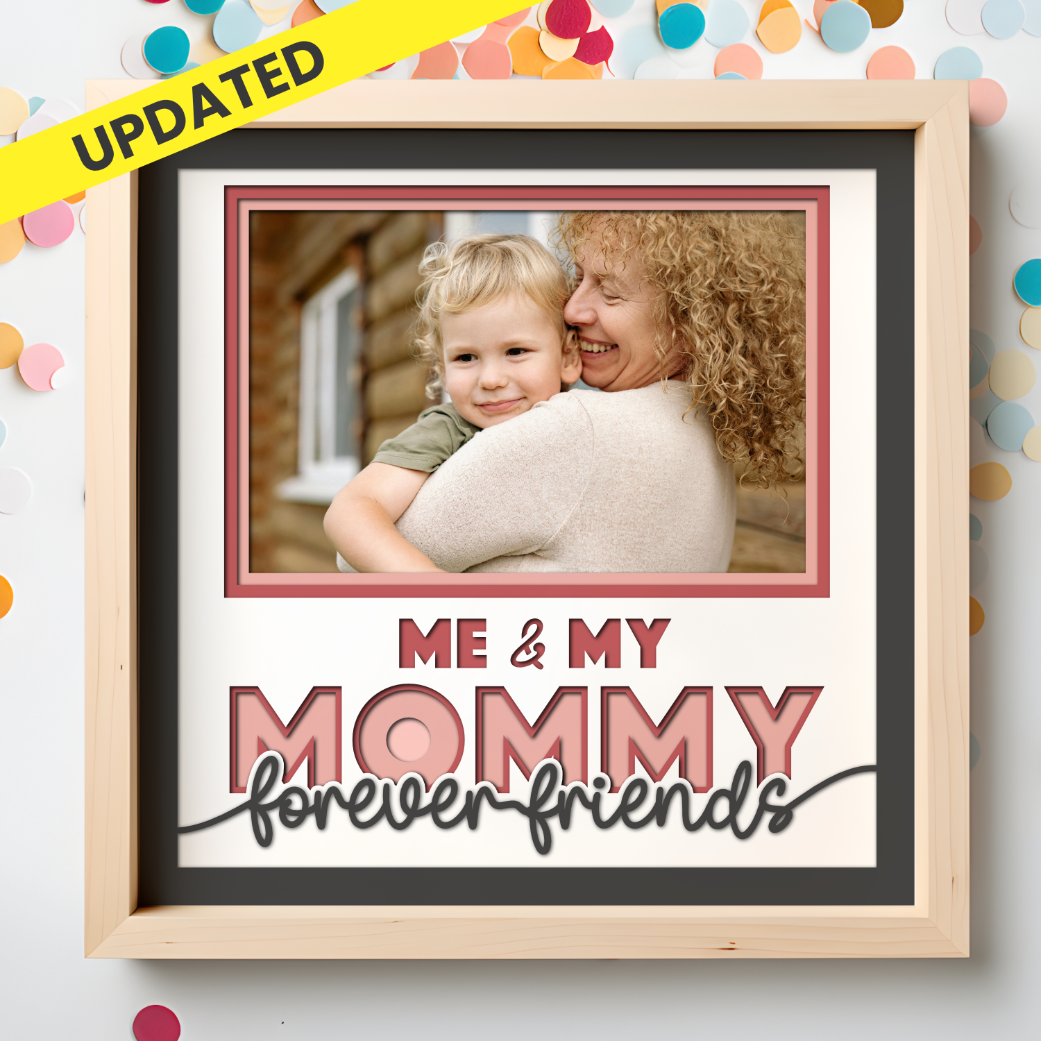 Me and My Mommy Picture Frame Shadow Box Project